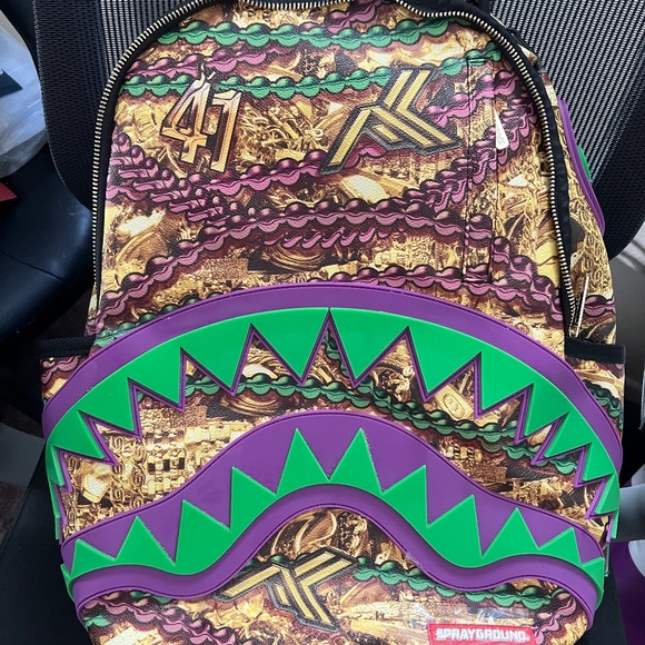2019 SPRAYGROUND X ALVIN KAMARA MARDI GRAS BAG